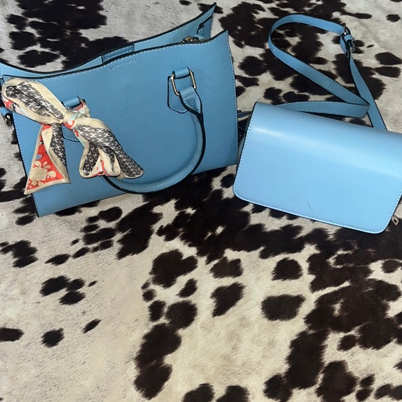 Handbags - Blue glamour shop boutique classy purse set